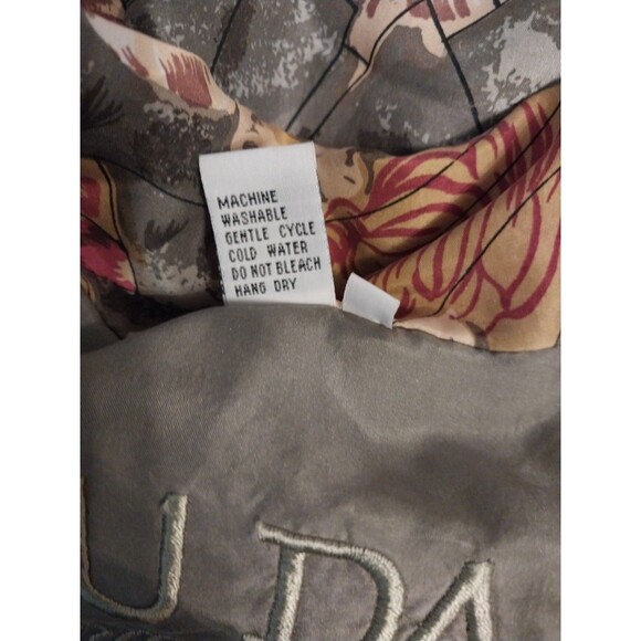 Vtg Fuda International Womens Silk Jacket 2X Colorful Tropical Buttery Soft Boho - Picture 8 of 9